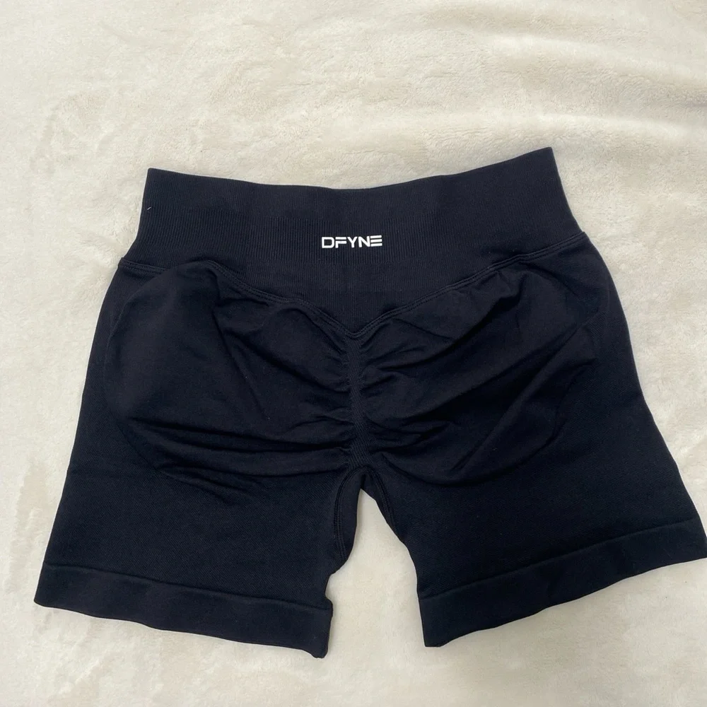 Midnight Black Dfyne Impact 4.5” Shorts Size Medium - Picture 2 of 3